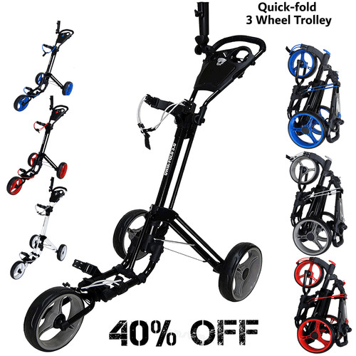 Qwik fold golf trolley wheel - qwik-fold,