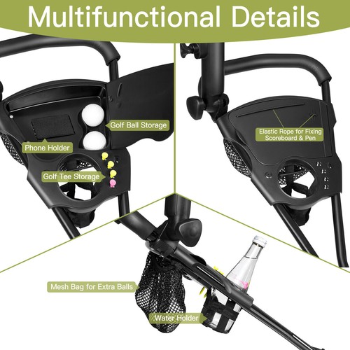 Folding golf pull trolley - pull,