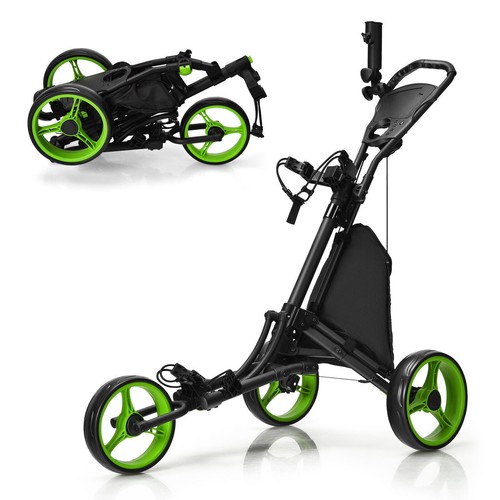 Wheel golf push cart - push,