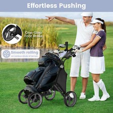 4-wheel Golf Trolley Push and