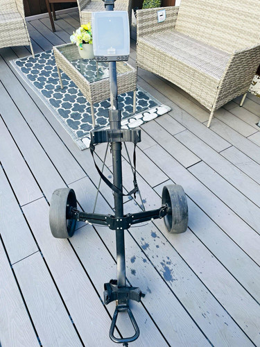 Black pull golf trolley cart - pull,