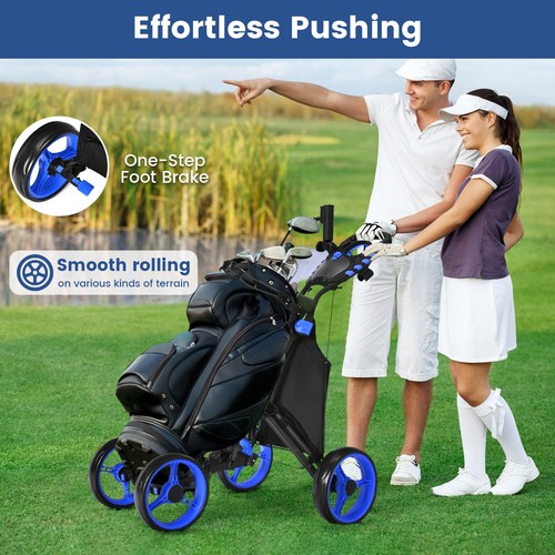 Wheel golf trolley - trolley, push