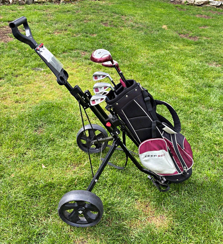 Deep red burgundy - kids, golf