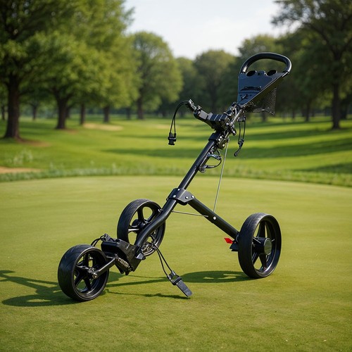 Wheeled golf push trolley - wheeled,