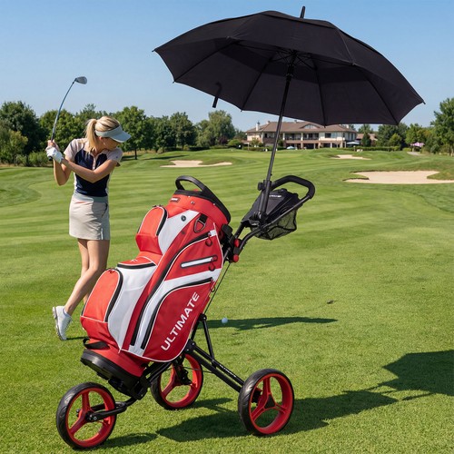 Three wheel foldable golf - wheel,